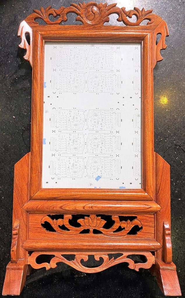 Khung ảnh thờ (gỗ Hương Đá) 3 khung ảnh thờ